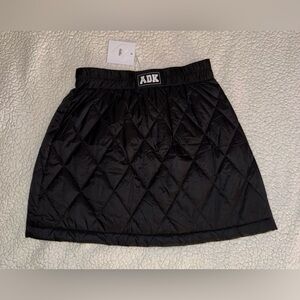Quilted mini skirt